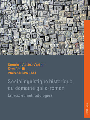 cover image of Sociolinguistique historique du domaine gallo-roman